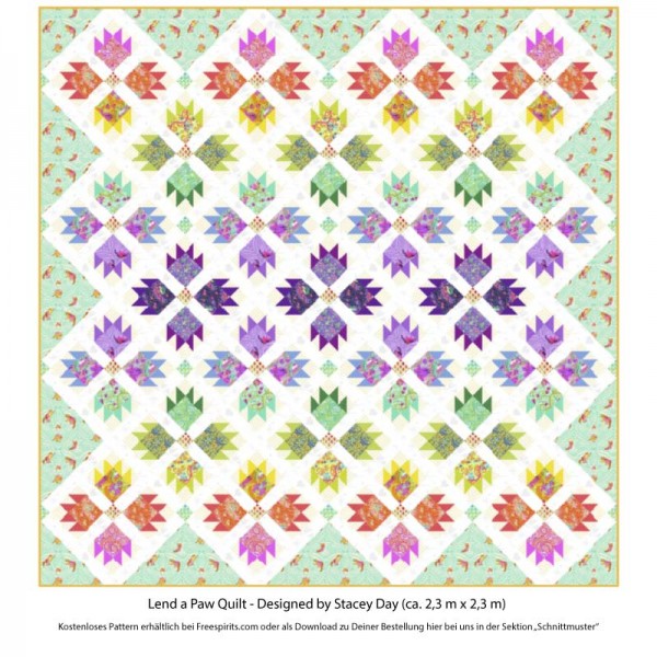 Lend A Paw Quilt Pattern von Stacey Day Kostenloser PDF Download