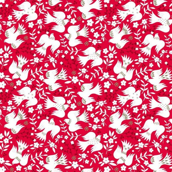Starlit Hollow Red Doves Metallic (SHOL1651) von Dashwood Studio