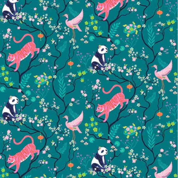 Blossom Days Animals Emerald (BLOS2339) von Dashwood Studio