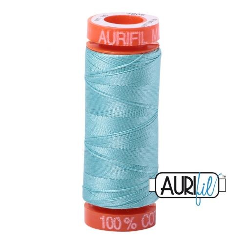 Aurifil Baumwollgarn 50wt 5006 Light Turquoise (200 m)