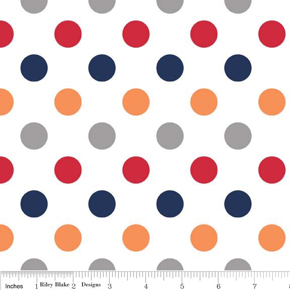Medium Dots Flannel Boy (F360-02 BOY) von Riley Blake