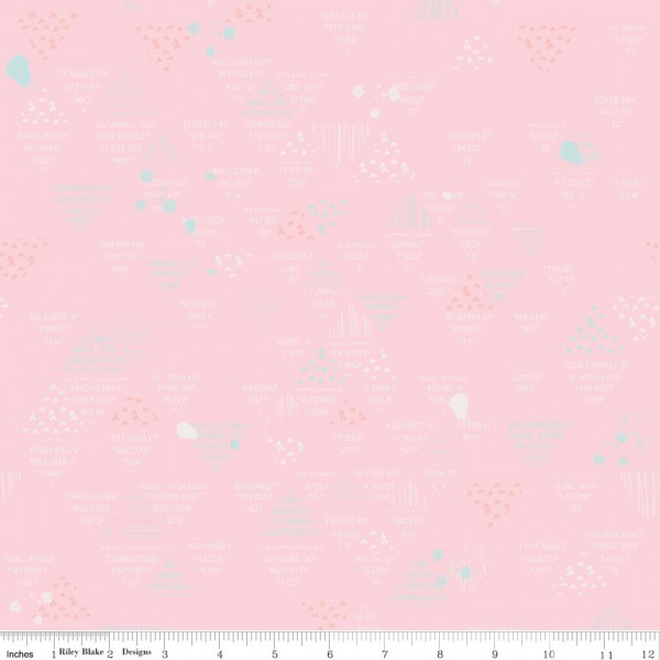 Dear Diary Doodle Pink (C6674-PINK) von Riley Blake